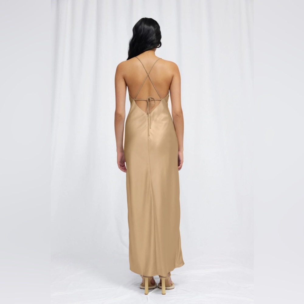 Significant Other Aila Dress Gold Size US 4 LIKE NEW